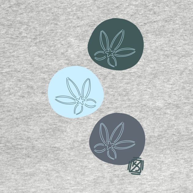 Green, Grey, and Blue Sand Dollars by Pastel.Punkk